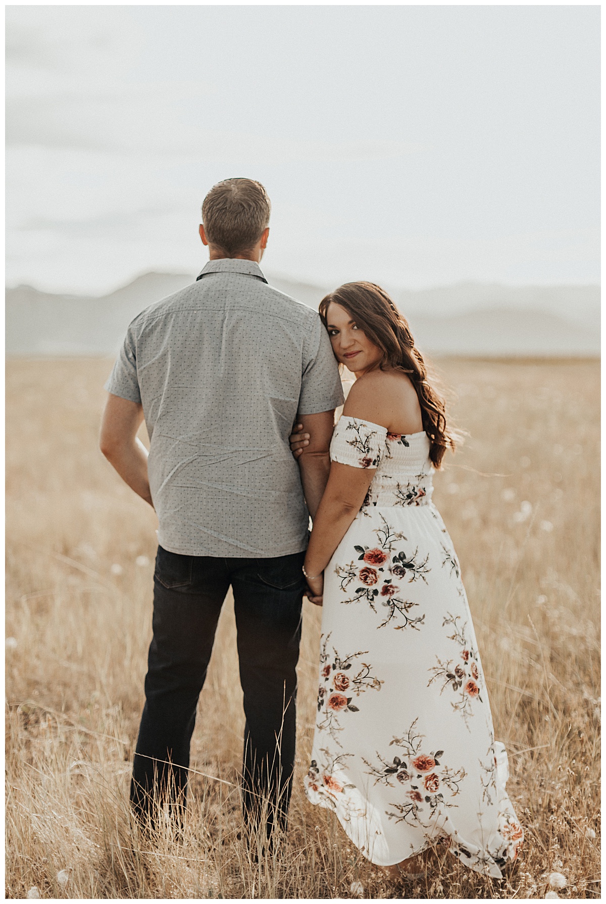 Romantic and flirty engagement session at Davidson Mesa Trail in Boudler, Colorado