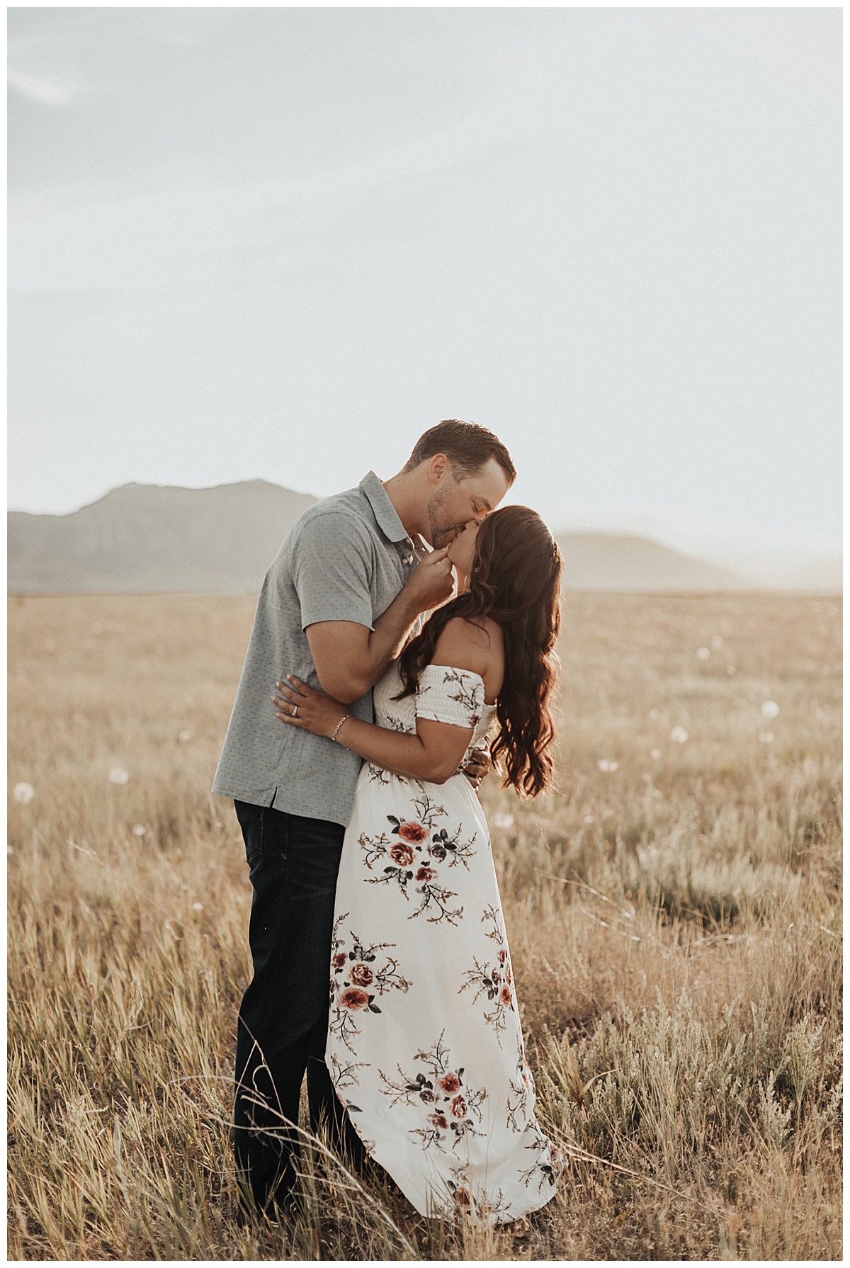 Romantic and flirty engagement session at Davidson Mesa Trail in Boudler, Colorado