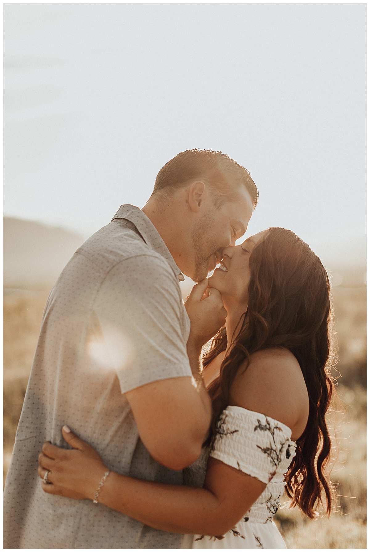 Romantic and flirty engagement session at Davidson Mesa Trail in Boudler, Colorado