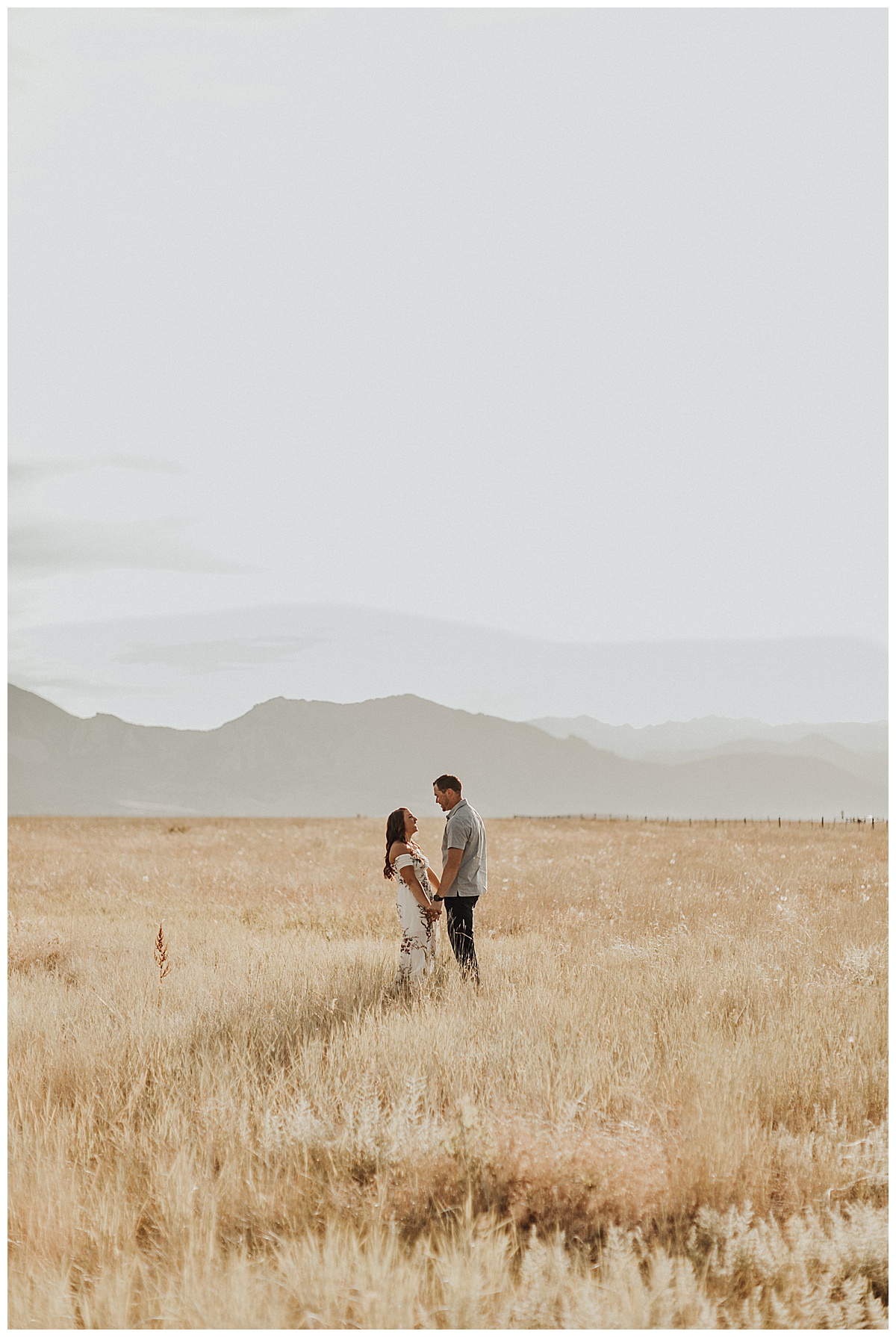 Romantic and flirty engagement session at Davidson Mesa Trail in Boudler, Colorado