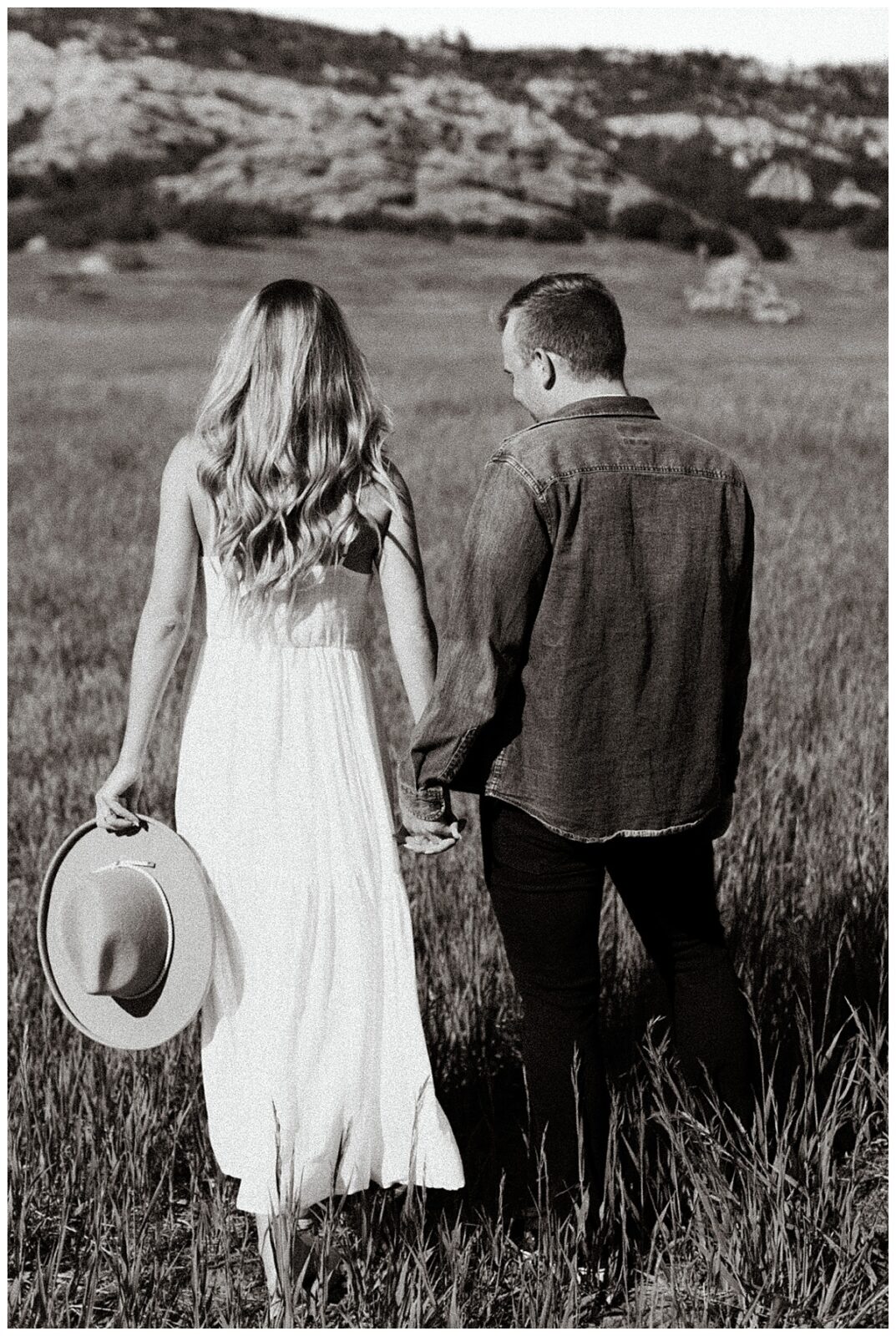 Editorial style black and white engagement session in beautiful Littleton, Colorado