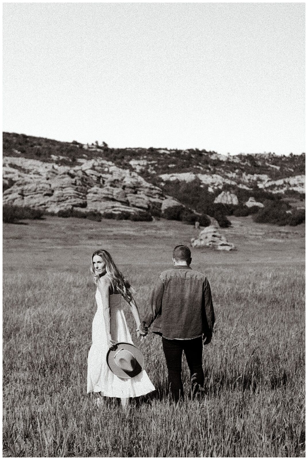 Editorial style black and white engagement session in beautiful Littleton, Colorado