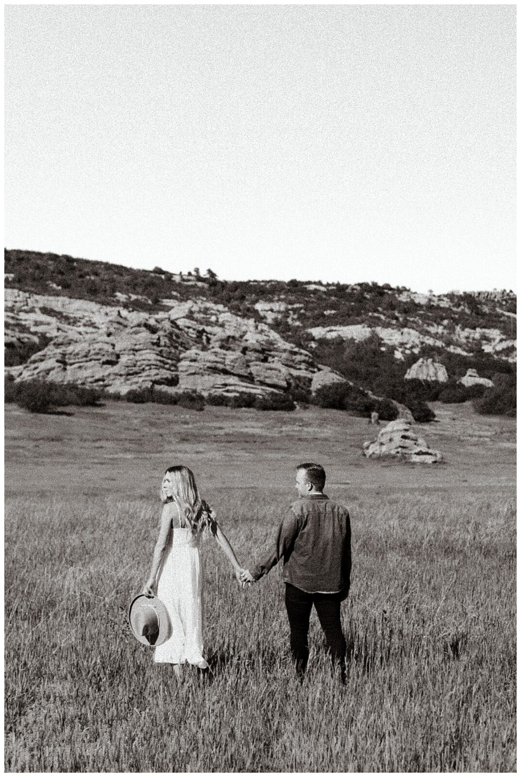 Editorial style black and white engagement session in beautiful Littleton, Colorado