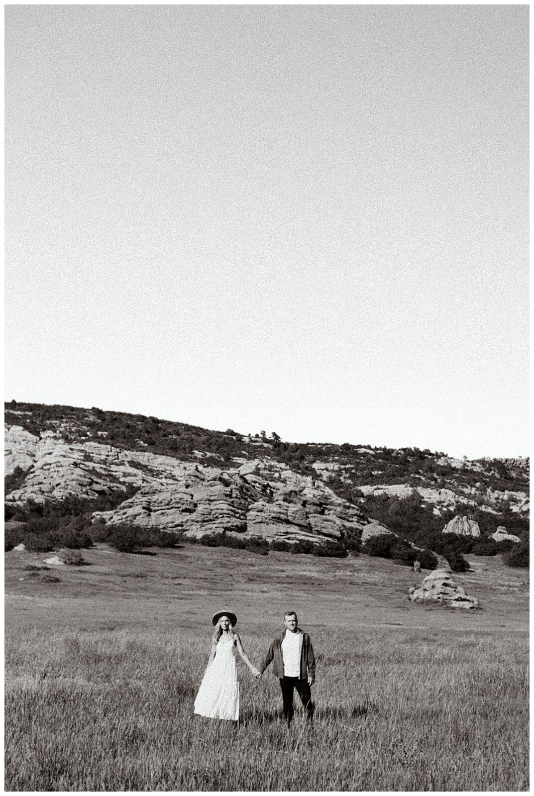 Editorial style black and white engagement session in beautiful Littleton, Colorado