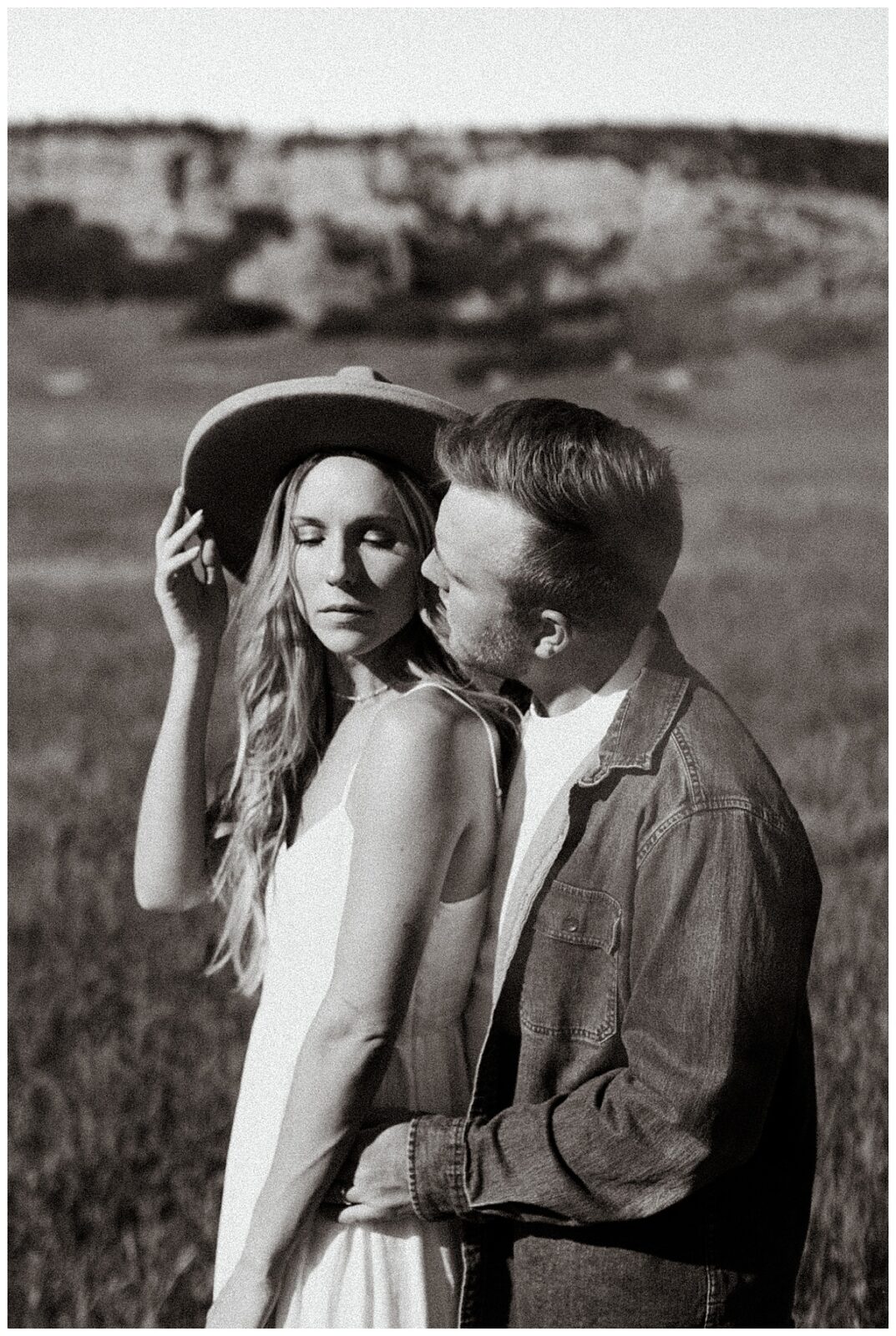 Editorial style black and white engagement session in beautiful Littleton, Colorado