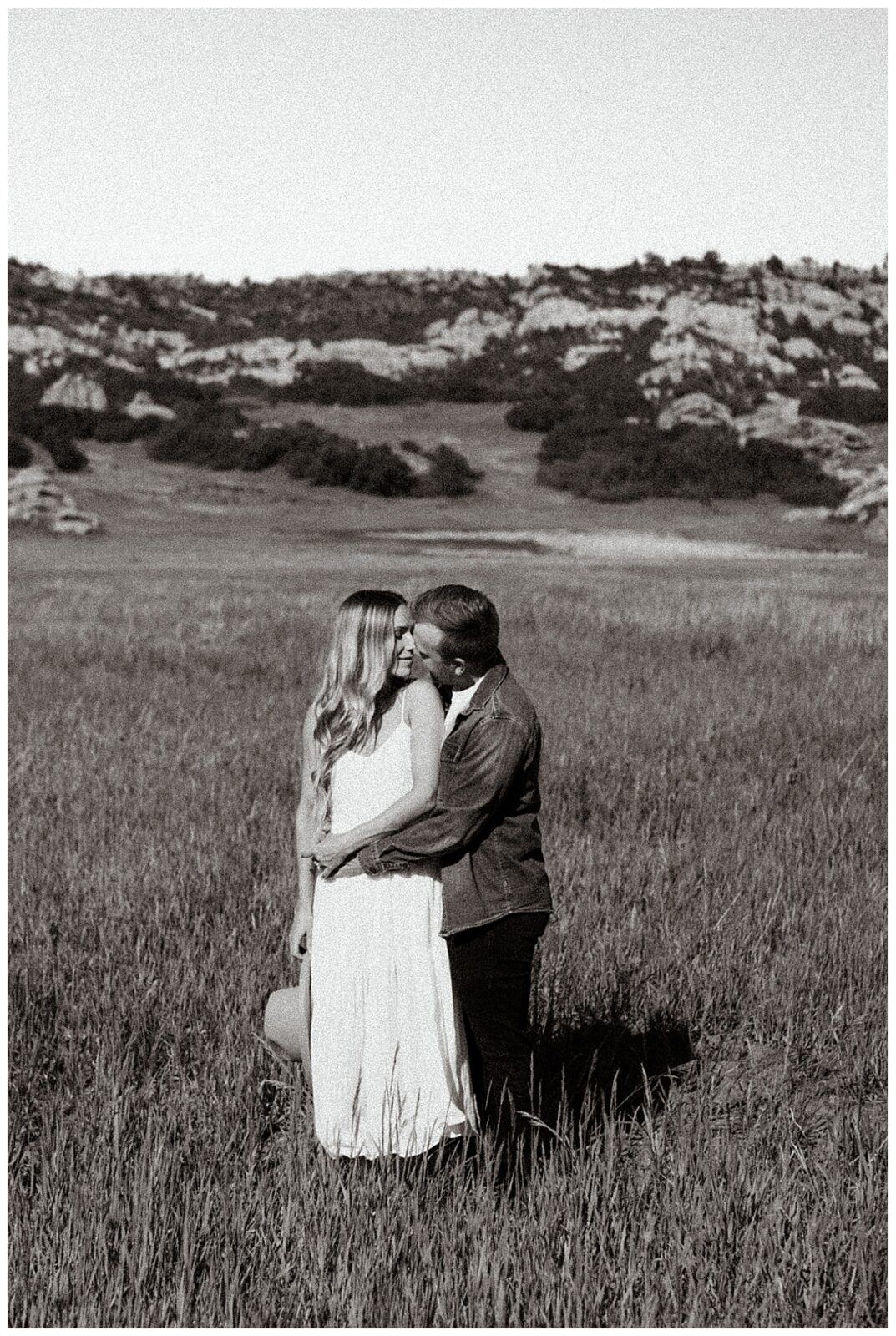 Editorial style black and white engagement session in beautiful Littleton, Colorado